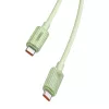 Baseus Habitat Series 100W USB-C Gyorstöltőkábel, - 1m, (Zöld) (P10360202631-00)