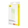 Baseus Habitat Series 100W USB-C Gyorstöltőkábel, - 1m, (Zöld) (P10360202631-00)
