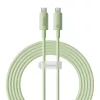 Baseus Habitat Series 100W USB-C Gyorstöltőkábel, 2m, (Zöld) (P10360202631-01)