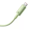 Baseus Habitat Series 100W USB-C Gyorstöltőkábel, 2m, (Zöld) (P10360202631-01)