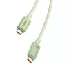 Baseus Habitat Series 100W USB-C Gyorstöltőkábel, 2m, (Zöld) (P10360202631-01)