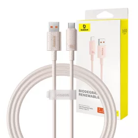   Baseus Habitat Series 100W USB-C Gyorstöltőkábel, - 1m, (Rózsaszín) (P10360203421-00)