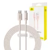 Baseus Habitat Series 2m 100W USB-C Gyorstöltőkábel (Rózsaszín) (P10360203421-01)