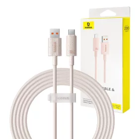   Baseus Habitat Series 2m 100W USB-C Gyorstöltőkábel (Rózsaszín) (P10360203421-01)