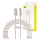 Baseus Habitat Series 2m 100W USB-C Gyorstöltőkábel (Rózsaszín) (P10360203421-01)