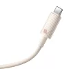 Baseus Habitat Series 2m 100W USB-C Gyorstöltőkábel (Rózsaszín) (P10360203421-01)