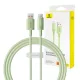Baseus Habitat Series 100W Gyorstöltőkábel USB-C, - 1m (Zöld) (P10360203631-00)