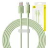 Baseus 2m 100W USB-C Gyorstöltőkábel (Zöld) (P10360203631-01)