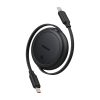 Baseus Free2Pull Mini USB-C USB-C USB kábel, 60W, 1m, (fekete)