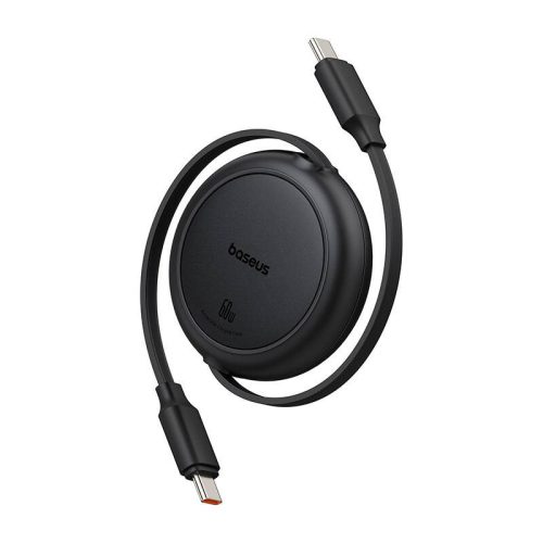 Baseus Free2Pull Mini USB-C USB-C USB kábel, 60W, 1m, (fekete)