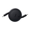 Baseus Free2Pull Mini USB-C USB-C USB kábel, 60W, 1m, (fekete)