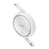 Baseus Free2Draw USB-C - USB-C kábel, PD, 100 W, 1m (fehér)