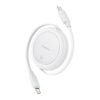 Baseus Free2Pull Mini USB-C USB-C USB kábel, 60W, 1m, (fehér)