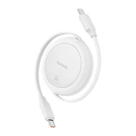  Baseus Free2Pull Mini USB-C USB-C USB kábel, 60W, 1m, (fehér)