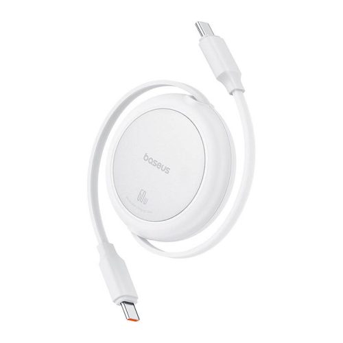 Baseus Free2Pull Mini USB-C USB-C USB kábel, 60W, 1m, (fehér)