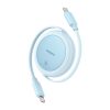 Baseus Free2Pull Mini USB-C–USB-C 60W USB kábel, 1m (kék)