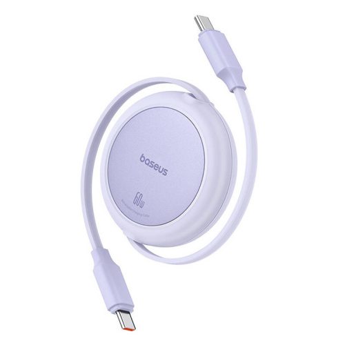 Baseus Free2Pull Mini USB-C USB-C 60W USB kábel, 1m (lila)