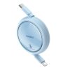 Baseus Free2Pull USB-C – iPhone kábel 20W, 1m (kék)