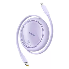 Baseus Free2Pull USB-C – iPhone kábel 20W, 1m (lila)
