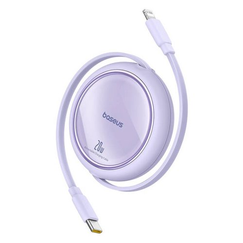 Baseus Free2Pull USB-C – iPhone kábel 20W, 1m (lila)