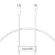 Baseus Superior Series 2 USB4 kábel, USB-C - USB-C, 240W, 1m (fehér)