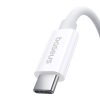 Baseus Superior Series 2 USB4 kábel, USB-C - USB-C, 240W, 1m (fehér)