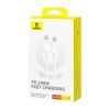 Baseus Superior Series 2 USB4 kábel, USB-C - USB-C, 240W, 1m (fehér)