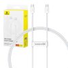 Baseus Superior 2 USB-C-USB-C gyorstöltő kábel 100W, 1m (fehér)
