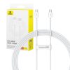 Baseus Superior 2 USB-C-USB-C gyorstöltő kábel 100W, 2m (fehér)