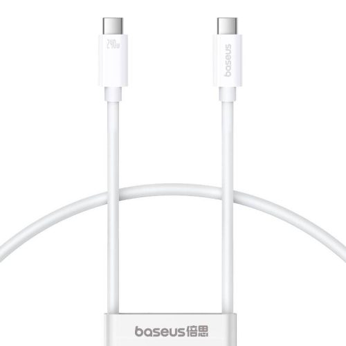 Baseus Superior 2 gyors töltőkábel USB-C USB-C 240W, 1,8m (fehér)