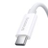 Baseus Superior 2 gyors töltőkábel USB-C USB-C 240W, 1,8m (fehér)