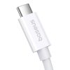 Baseus Superior 2 gyors töltőkábel USB-C USB-C 240W, 1,8m (fehér)