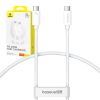 Baseus Superior 2 gyors töltőkábel USB-C USB-C 240W, 1,8m (fehér)