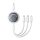 Baseus Free2Draw 3 az 1-ben USB micro USB+Lightning+USB-C kábel, 3.5A, 1.1m (fehér)