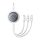 Baseus Free2Draw 3in1 gyorstöltő kábel USB-C USB-C/Lightning/Micro 100W, 1,1m (fehér)
