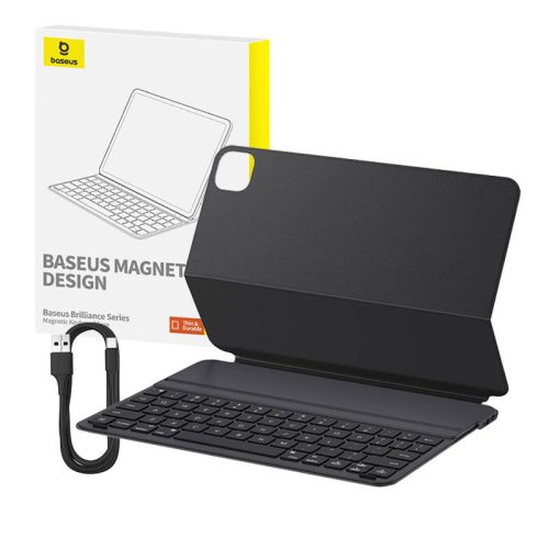 Baseus Brilliance Mágneses billentyűzet tok iPad Pro 12,9" (fekete)
