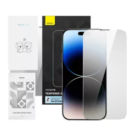   Baseus Crystal Series betekintésgátló edzett üvegfólia iPhone 14 Pro