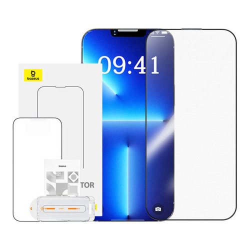 Baseus Crystalline Anti-Glare kijelzővédő edzett üveg iPhone14/13/13 Pro