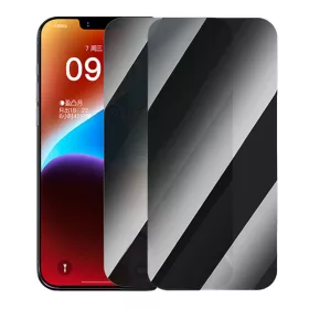   Baseus Superior adatvédelmi edzett üvegfólia iPhone 14 Plus/13 Pro Max készülékhez +2x tisztító készlet és EasyStick