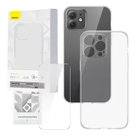   Baseus Corning átlátszó tok és edzett üvegfólia készlet, iPhone 12