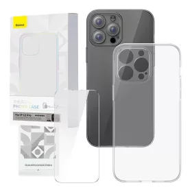   Baseus Corning átlátszó tok és edzett üvegfólia készlet, iPhone 12 Pro