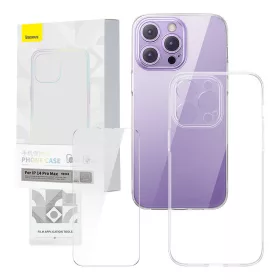   Baseus Corning átlátszó tok és edzett üvegfólia készlet, iPhone 14 Pro Max