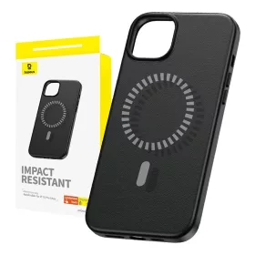   Baseus Fauxther Series mágneses telefontok iPhone 15 ProMax (fekete)