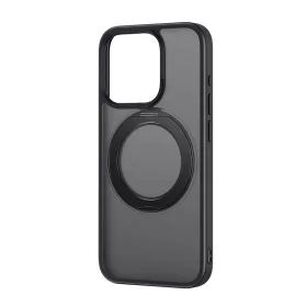   Baseus SkyRing mágneses tok állvánnyal iPhone 13 Pro készülékhez + edzett üveg és tisztító készlet (fekete)