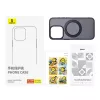BASEUS Mágneses telefontok + Állvány És Üvegfóliával iPhone 14 Pro Max (P60161005511-02)