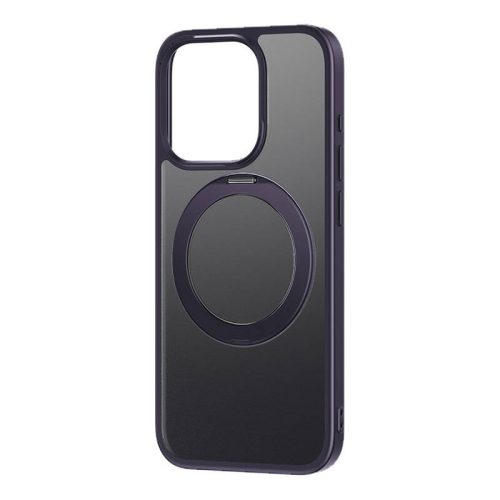Baseus SkyRing 360° tok állvánnyal iPhone 14 Pro készülékhez + edzett üveg és tisztító készlet (lila)