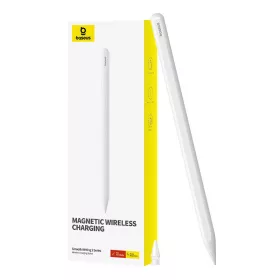   Baseus Tablet Tool Pen Smooth Writing 2 vezeték nélküli töltéssel, LED kijelzővel + aktív cserélhető hegy iPadhez (Fehér)