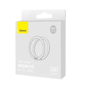   Baseus Halo Mágneses gyűrű telefonokhoz / MagSafe ,2db (ezüst)