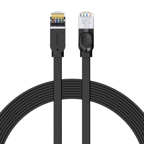 Baseus Cat 6 UTP Ethernet RJ45 kábel lapos 8m (fekete)