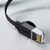 Baseus Cat 6 UTP Ethernet RJ45 kábel lapos 8m (fekete)